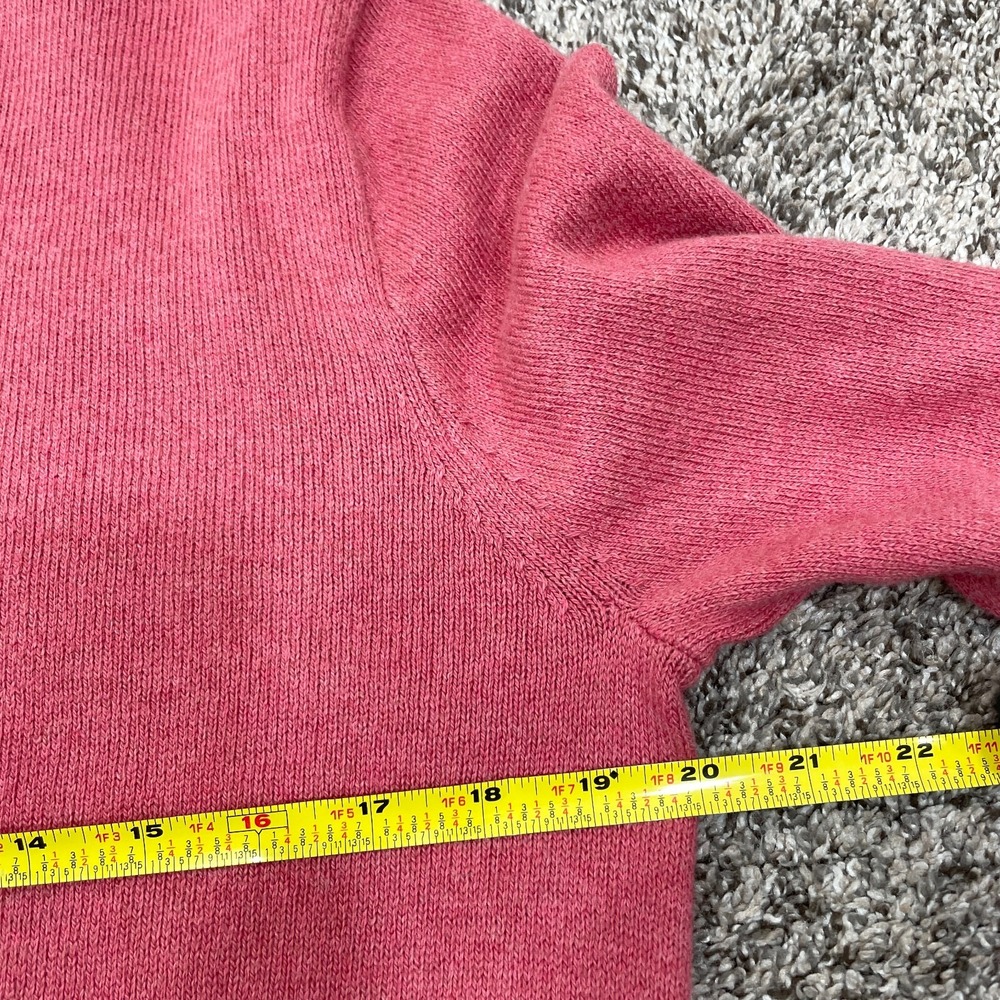New J. Crew Mens Size M Cotton 1/4 Zip Mock Neck Sweater Pink $98 NWT - Picture 7 of 8